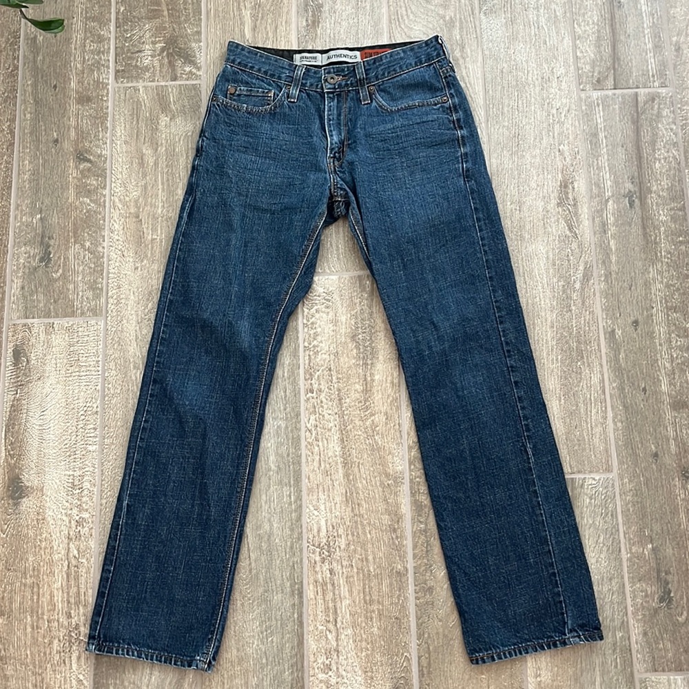 Men signature slim straight Levi’s jean size waist 29 length 30